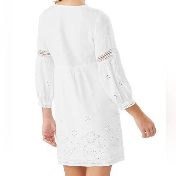 Tommy Bahama - St. Lucia Full Sleeve Split Neck Swim Cover-Up Dress - Picture 4 of 4